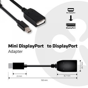 Club CAC-1110 Mini Display Port 1.2a Male To Displayport 1.2a Female  