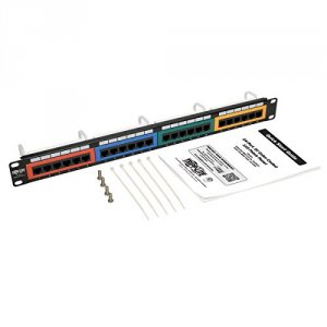 Tripp N053-024-RBGY 24-port 1u Rack-mount 110-type Color-coded Patch P