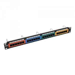 Tripp N053-024-RBGY 24-port 1u Rack-mount 110-type Color-coded Patch P