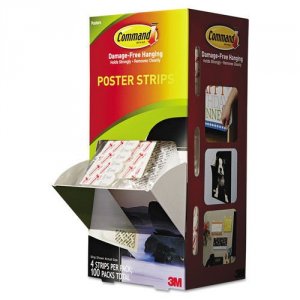 3m 17024CABPK Command Poster Strips Trial Pack, 4-stripspk, 100packs A