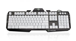 Iogear GKB704L-WT Hovr Aluminum Gaming Keyboard - Imperial White