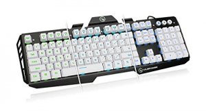 Iogear GKB704L-WT Hovr Aluminum Gaming Keyboard - Imperial White