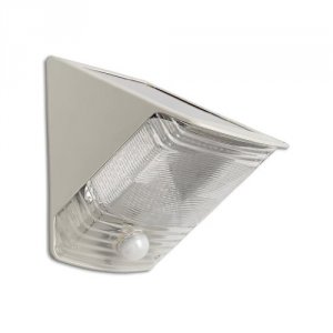 Maxsa 40235 Solar-powered Motion-activated Wedge Light - Off-white