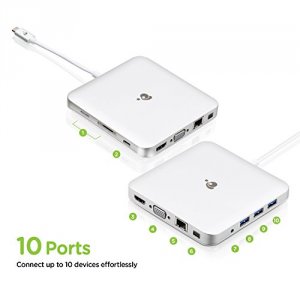 Iogear GUD3C03 Compact Usb-c Docking With Pd Pass-thru