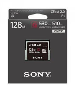 Sony CAT-G128 Memory Card, Cfast G Series, Cat-g128 128gb, 525mbs