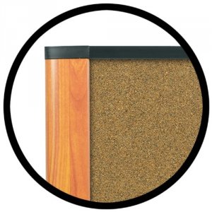 3m C3624LC Cork Board, Lt Cherry Finish Frame