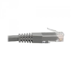 Tripp N200-003-GY Premium Cat55e6 Gigabit Molded Patch Cable, 24 Awg, 