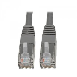 Tripp N200-003-GY Premium Cat55e6 Gigabit Molded Patch Cable, 24 Awg, 