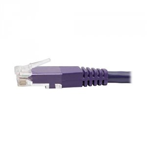 Tripp N200-025-PU Premium Cat55e6 Gigabit Molded Patch Cable, 24 Awg, 