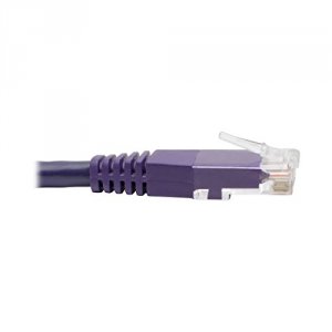 Tripp N200-025-PU Premium Cat55e6 Gigabit Molded Patch Cable, 24 Awg, 