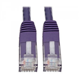 Tripp N200-025-PU Premium Cat55e6 Gigabit Molded Patch Cable, 24 Awg, 