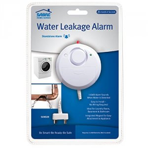 Sabre HSWLA Wired Water Leak Flood Alarm Sensor With 110 Db Siren