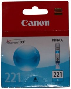 Original Canon 2947B001 Cli-221c Ink Cartridge - Inkjet - 535 Pages - 