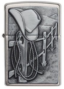 Zippo 24879 Cowboy Emblem Lighter - Classic Style