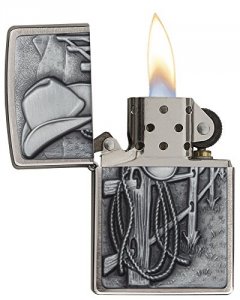 Zippo 24879 Cowboy Emblem Lighter - Classic Style