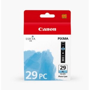 Original Canon 4876B002 Pgi-29 Photo Cyan Ink Tank - Cartridge - For T