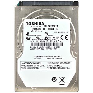 Toshiba MK3265GSX 320gb Sata 3gbs 5.4k Rpm 8mb