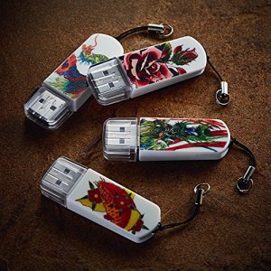 Verbatim 98663 Mini Usb Flash Drive, , 8gb, Tattoo Series - Dragon