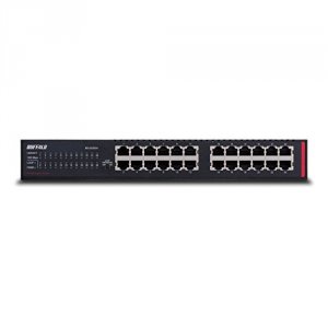 Buffalo BS-GU2024 Rackmount Gbe Switch 24port     Enet Green Lifetime 