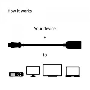 Club CAC-1001 Display Port 1.2 Male To Hdmi 1.3 Female Passive Adapter