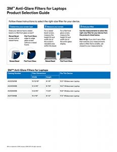 3m AG125W9B Anti-glare Filter For 12.5 In Laptops 16:9  Clear, Matte -