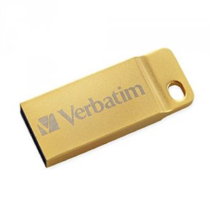 Verbatim 99104 16gb Metal Executive Usb 3.0 Flash Drive - Gold - 16 Gb