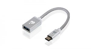 Iogear G2LU3CAF10-SIL Charge  Sync Usb-c To Usb Type-a Adapter - Silve