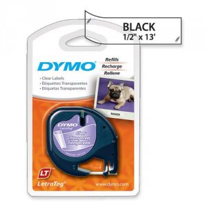 Dymo 16952 12inch (12 Mm) Plastic Letratag Tape