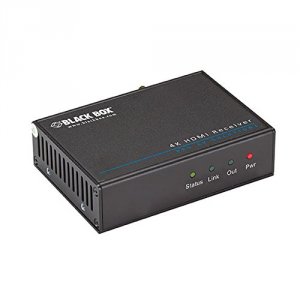 Black AVS-HDB-RX Video Extender 4k Hdmi, Ir, Rs-232 Receiver