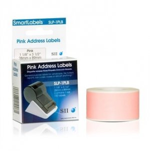 Seiko SLP-1PLB Smart Label Pink Address Labels.