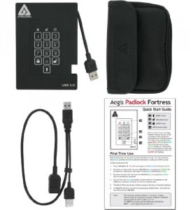 Apricorn A25-3PL256-S128F 128gb Fortress Fips  Portable   Usb Ssd Hw E