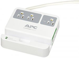 Apc P3U3 Apc(r)  3-outlet Surgearrest(r) Surge Protector With 3 Usb Po