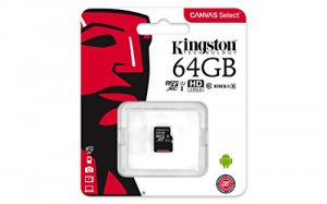 Kingston SDCS/64GBSP Memory  64gb Sd Card Canvas Select 80r Cl10 With 