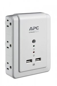 Apc P6WU2 Apc(r)  6-outlet Surgearrest(r) Surge Protector Wall Tap Wit