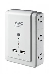 Apc P6WU2 Apc(r)  6-outlet Surgearrest(r) Surge Protector Wall Tap Wit