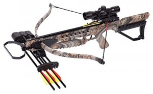 Center AXRT175CK4X Tyro 4x Recure Crossbow W 4 16 Alum. Arrows Scope Q