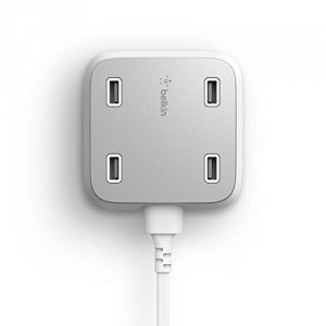 Belkin F8M990TTWHT Chg,ac,4-port,universal,5.4a,10 ,white