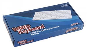 Devicewear WKB-IP8-WHT Wired Keyboard 8pin White       Lightning Conne