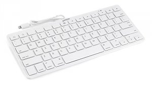 Devicewear WKB-IP8-WHT Wired Keyboard 8pin White       Lightning Conne