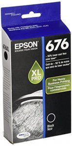 Original Epson T676XL120 Durabrite Ultra 676 Ink Cartridge - Black - I