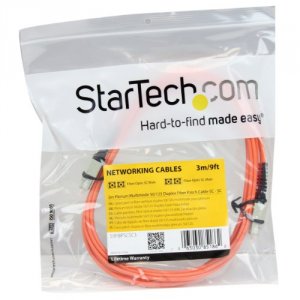 Startech 50FIBPSCSC3 3m Fiber Optic Cable - Multimode Duplex 50125 - O