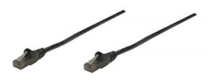 Intellinet 343350 14 Ft Black Cat6 Snagless Patch Cable