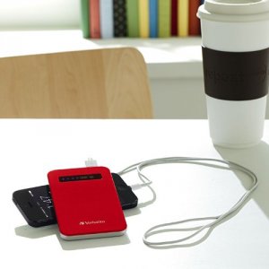 Verbatim 98453 Ultra-slim Power Pack, , Usb, 4200mah, Red, Taa