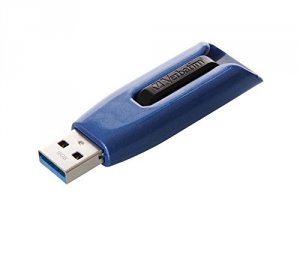 Verbatim 49808 128gb Store 'n' Go V3 Max Usb 3.0 Flash Drive - Blue - 