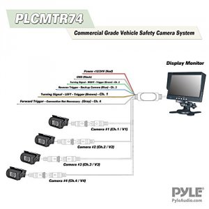 Pyle PLCMTR74 7 Monitor With 4 Camera Set