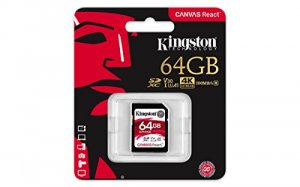 Kingston SDR/64GB 64gb Sdxc Canvas React 100r80w