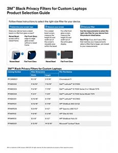 3m PFCMM001 Privacy Filter  For Chroomebook 11 With Comply Attachment 