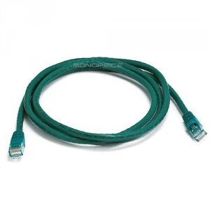 Monoprice 3378 Cat6 24awg Utp Ethernet Network Patch Cable, 5ft Green