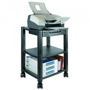 Kantek PS540 Three-shelf Mobile Printerfax Stand - 75 Lb Load Capacity