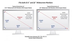 Kantek MAG22WL Magnifier For 21.5in And 22in Widescreen Monitors - Acr